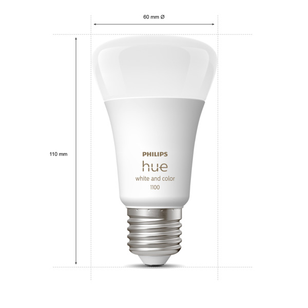 PHILIPS HUE COLOR E27, 9W, BT X 3