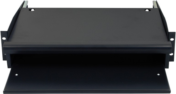 TOTEN, 19" tangentbord- &amp; mushylla, utdragbar, 2U