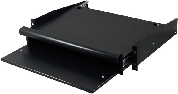 TOTEN, 19" tangentbord- &amp; mushylla, utdragbar, 2U