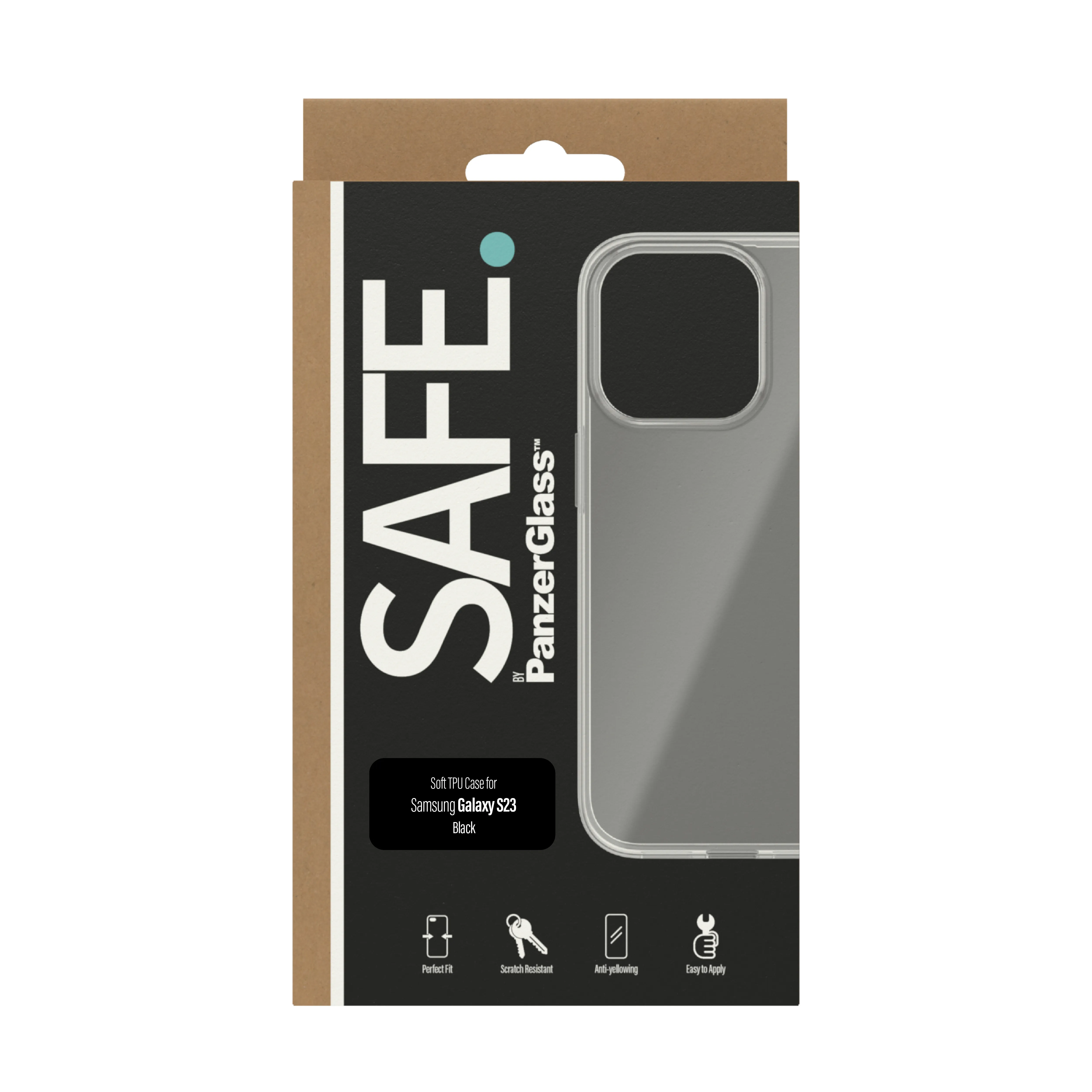 SAFE. by PanzerGlass Galaxy S23 skal, Svart