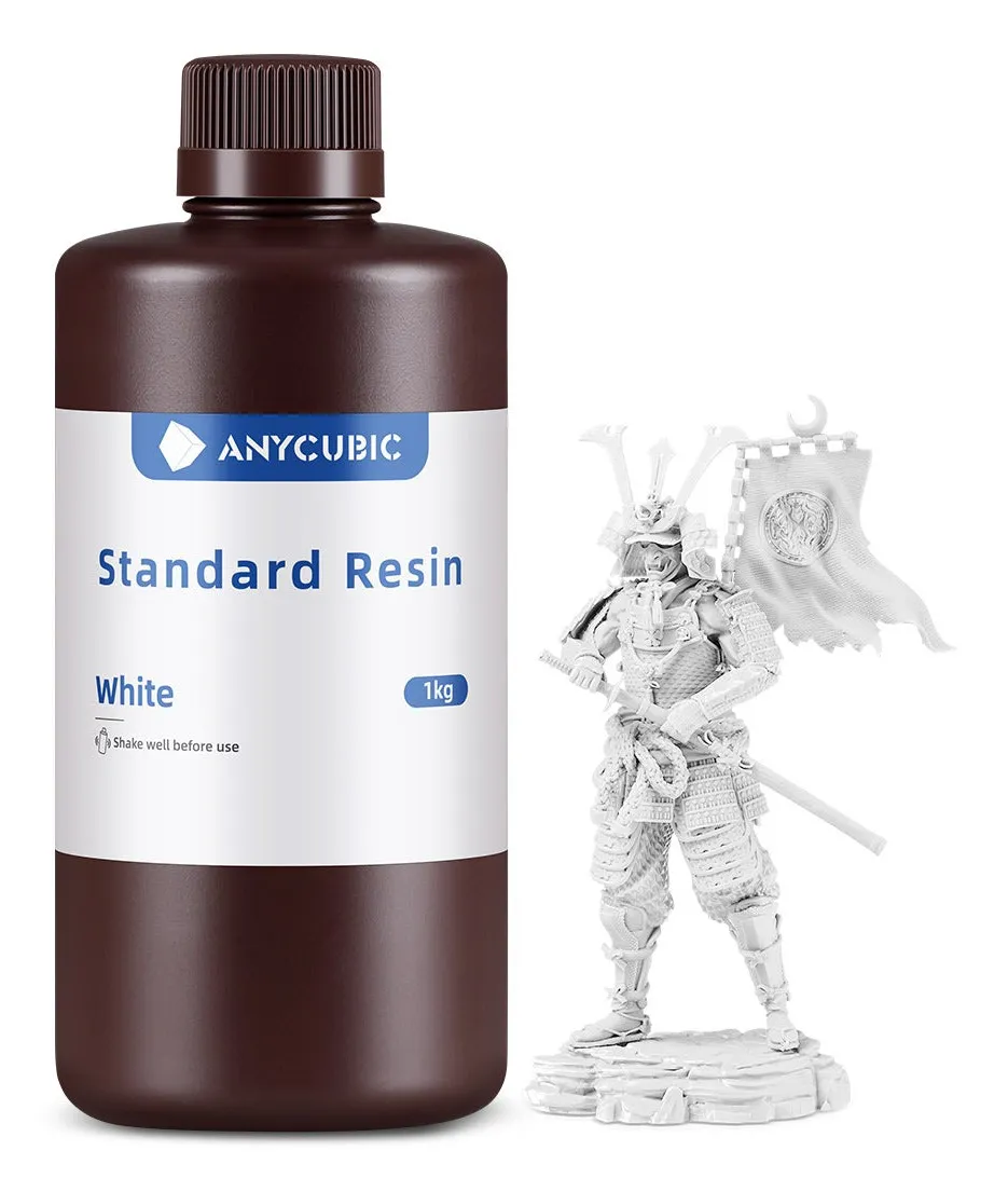 ANYCUBIC Standard UV/LCD Photopolymer Resin, 1 kg, White