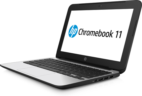 HP 11.6" Chromebook 11, 16GB, Chrome OS - kannettava, musta
