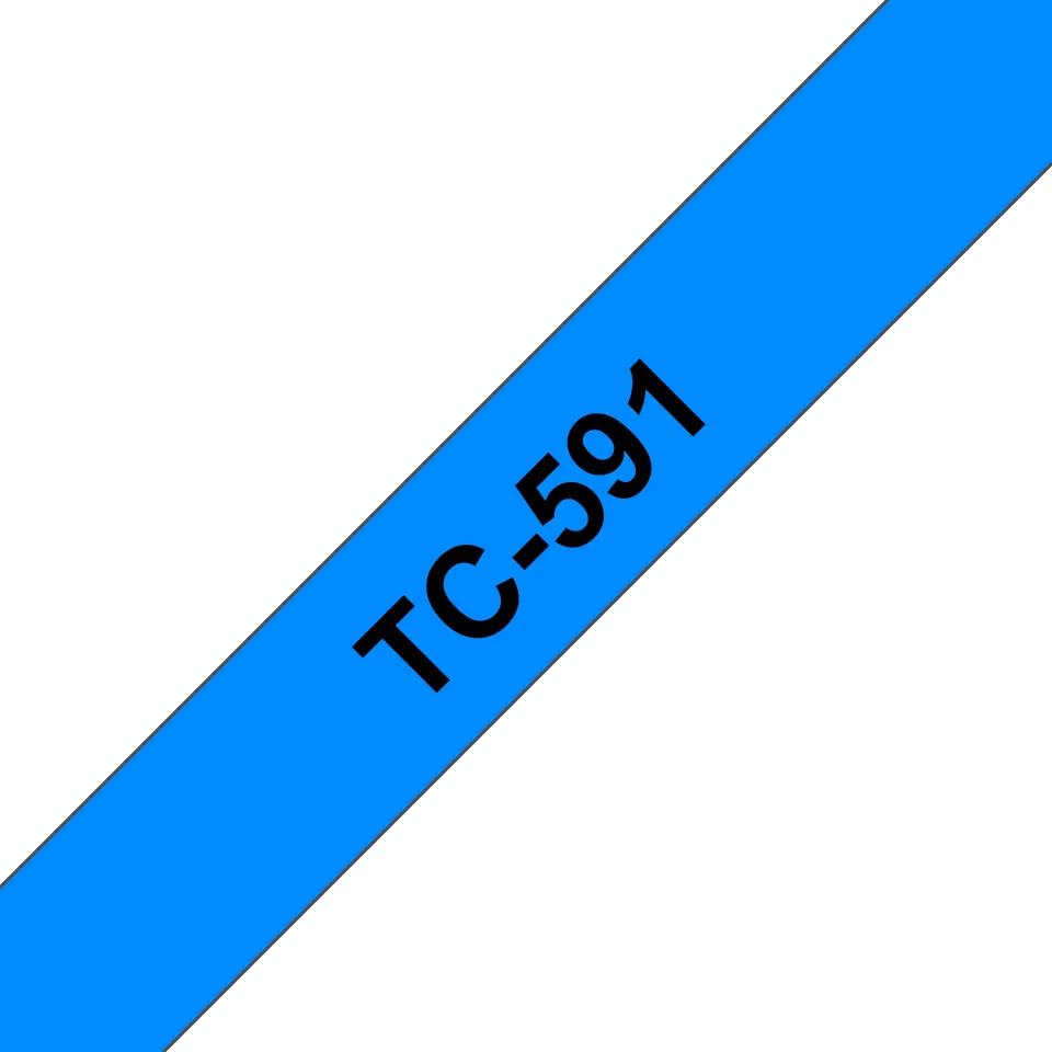 TC  9mm Black on blue tape