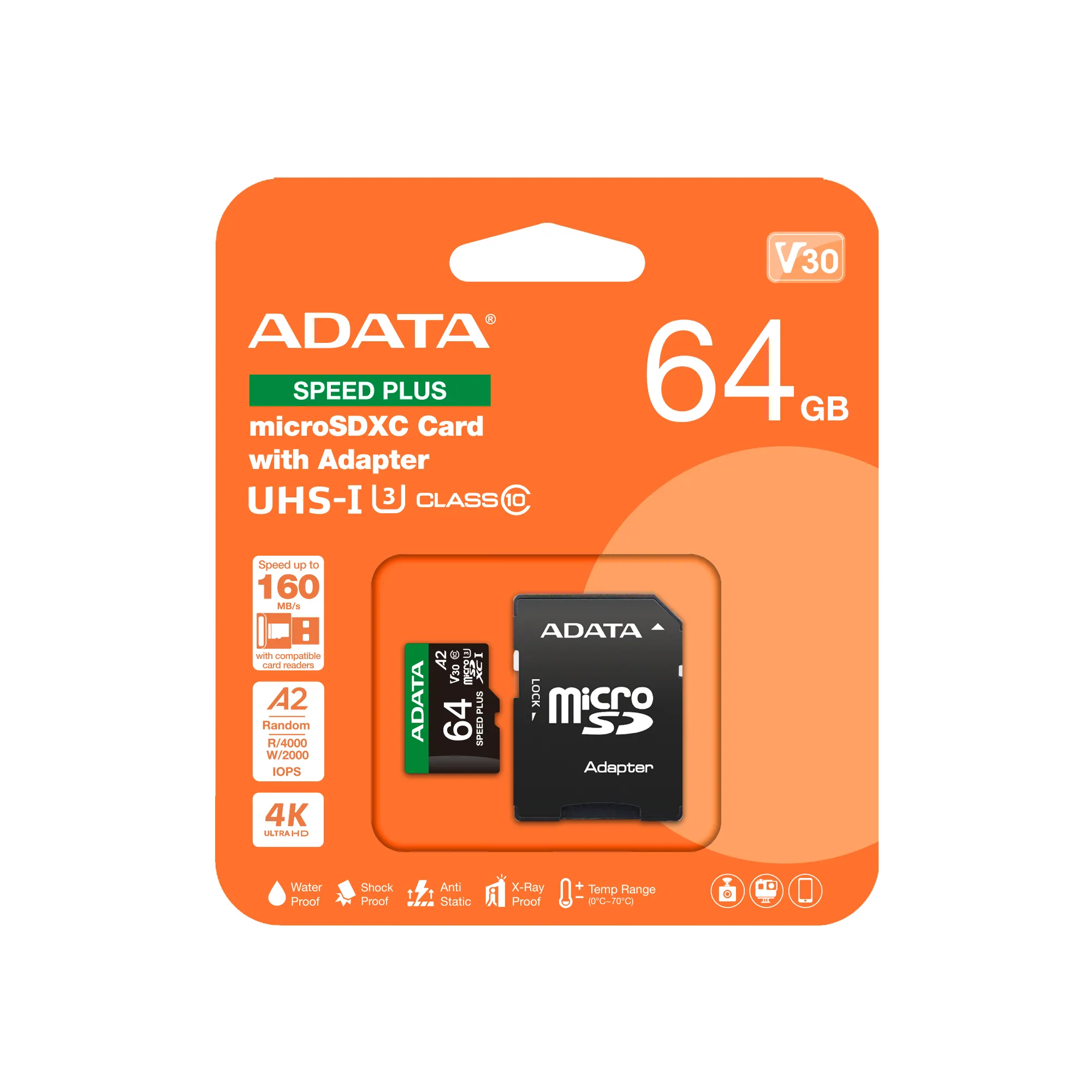 ADATA Speed Plus 64 GB SDXC UHS-I - minneskort