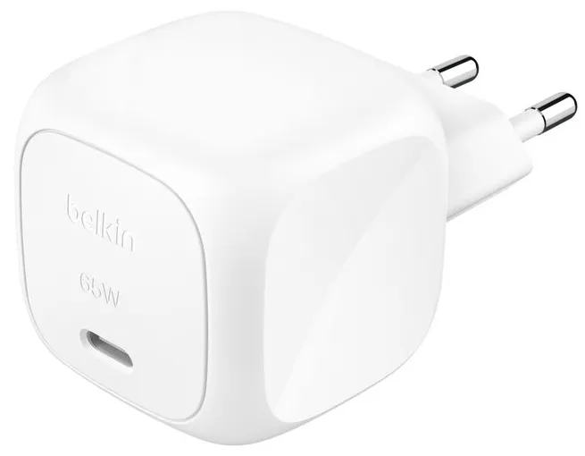 Belkin BoostCharge 65W PD/PPS USB-C -laturi, Valkoinen