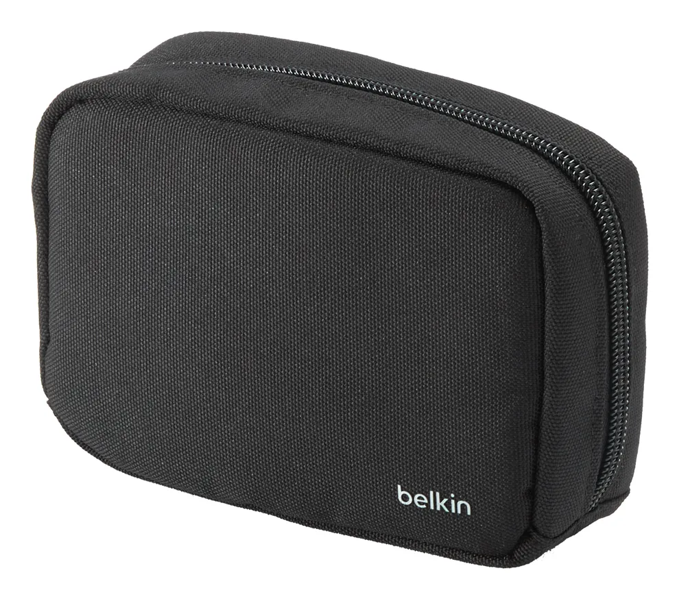 Belkin Boost Charge Pro 3 in 1 Folding Travel Wireless Charging Pad with Qi2 Magnetic 15w with travel tips - wireless charger, Black