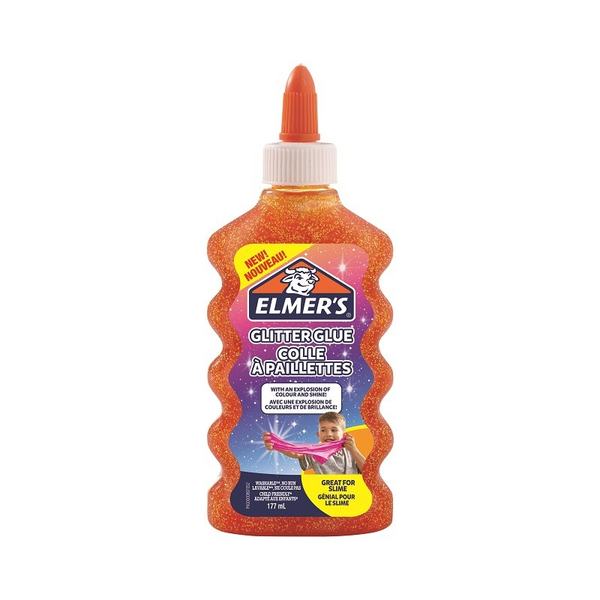 Glitter glue orange Elmers 177ml