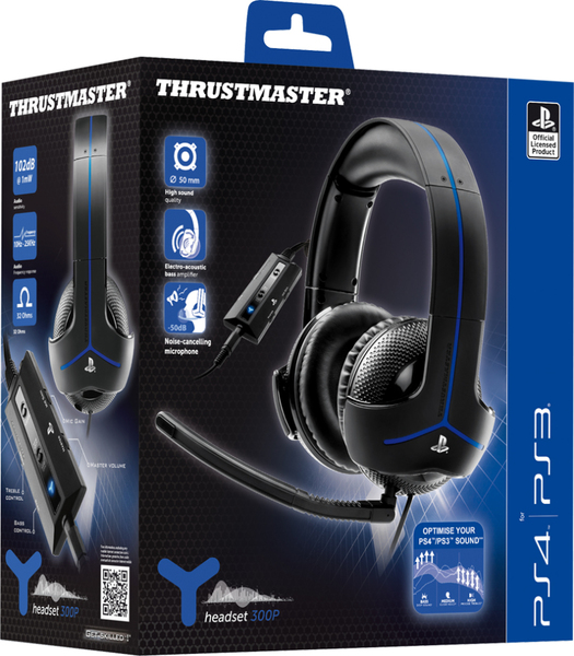 Thrustmaster Y-300P PS4 gaming headset, svart