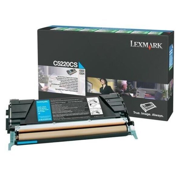 Lexmark C5220CS lasertoner, cyan