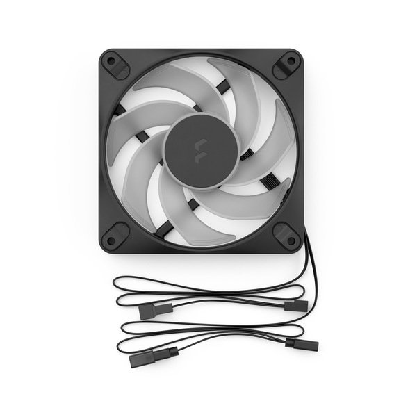 Fractal Design Dynamic 3 12 Reverse -kotelotuuletin, 120 mm, PWM, ARGB, musta