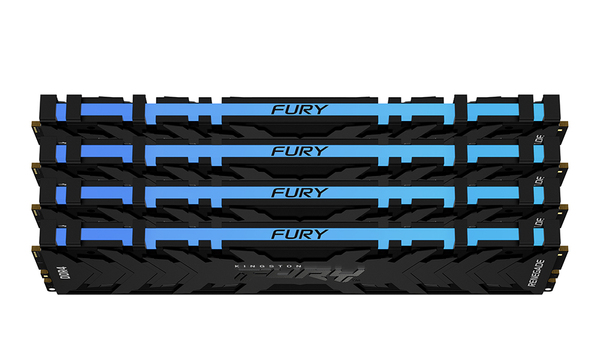 Kingston Fury Renegade RGB 32 Gt (4 x 8 Gt) DDR4 3600MHz, CL16 -muisti, Musta