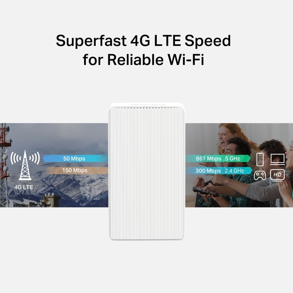 Mercusys MB130-4G AC1200 4G/LTE WiFI - router