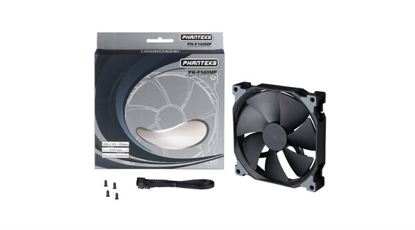 Phanteks PH-F140MP 2 , High Static Pressure Fan, Blk/Blk