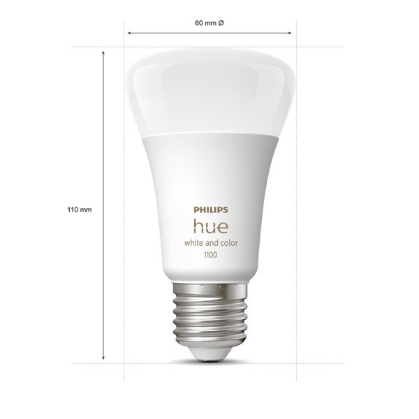 PHILIPS HUE COLOR E27, 9W, BT X 3