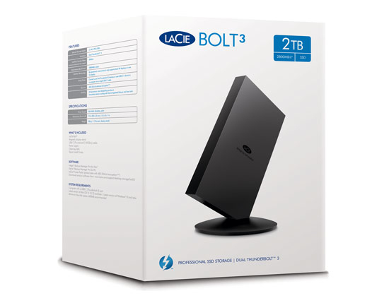 LaCie Bolt3 2TB - external SSD