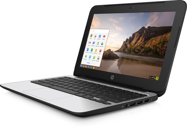 HP 11.6" Chromebook 11, 16GB, Chrome OS - kannettava, musta