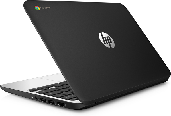 HP 11.6" Chromebook 11, 16GB, Chrome OS - kannettava, musta
