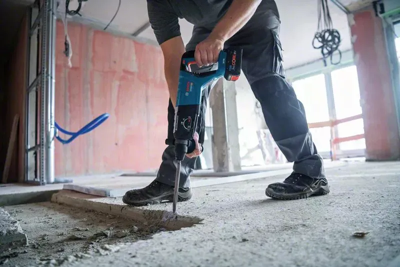 Bosch Cordless Hammer Drill GBH 18V-28 DC Professional solo, 18V (blue/black, without battery and charger, in XL-BOXX)