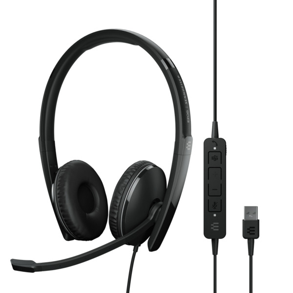 EPOS Adapt 160T ANC USB Headset, Black