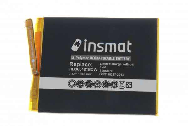 Insmat - Akku Li-pol 3000 mAh malleihin Honor 8, Huawei P9, P9 lite