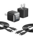 Anker 511 Nano Pro 20W -laturi, Musta, 2x1.8m USB-C