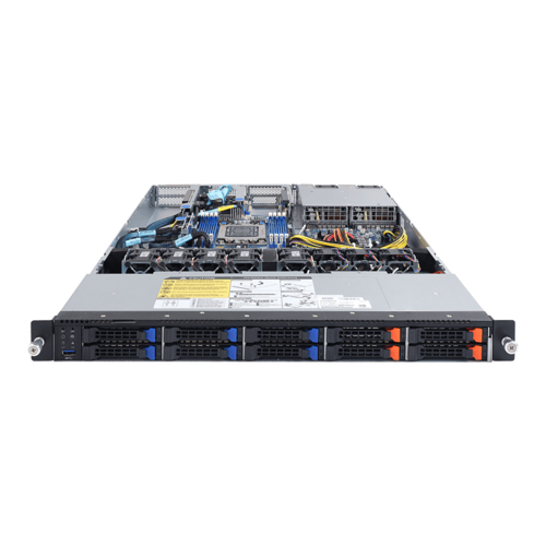 Gigabyte R162-Z11 (rev. 100) - Palvelin - telineasennettava - 1U - 1-tie - ilman suoritinta - RAM 0 Gt - SATA - pikavaihto 2.5" lokero(a) - ei kiintolevyä - AST