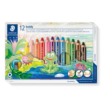 Coloured pencil Buddy chunky 3in1 (12)