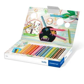 Coloured pencil Buddy chunky 3in1 (12)