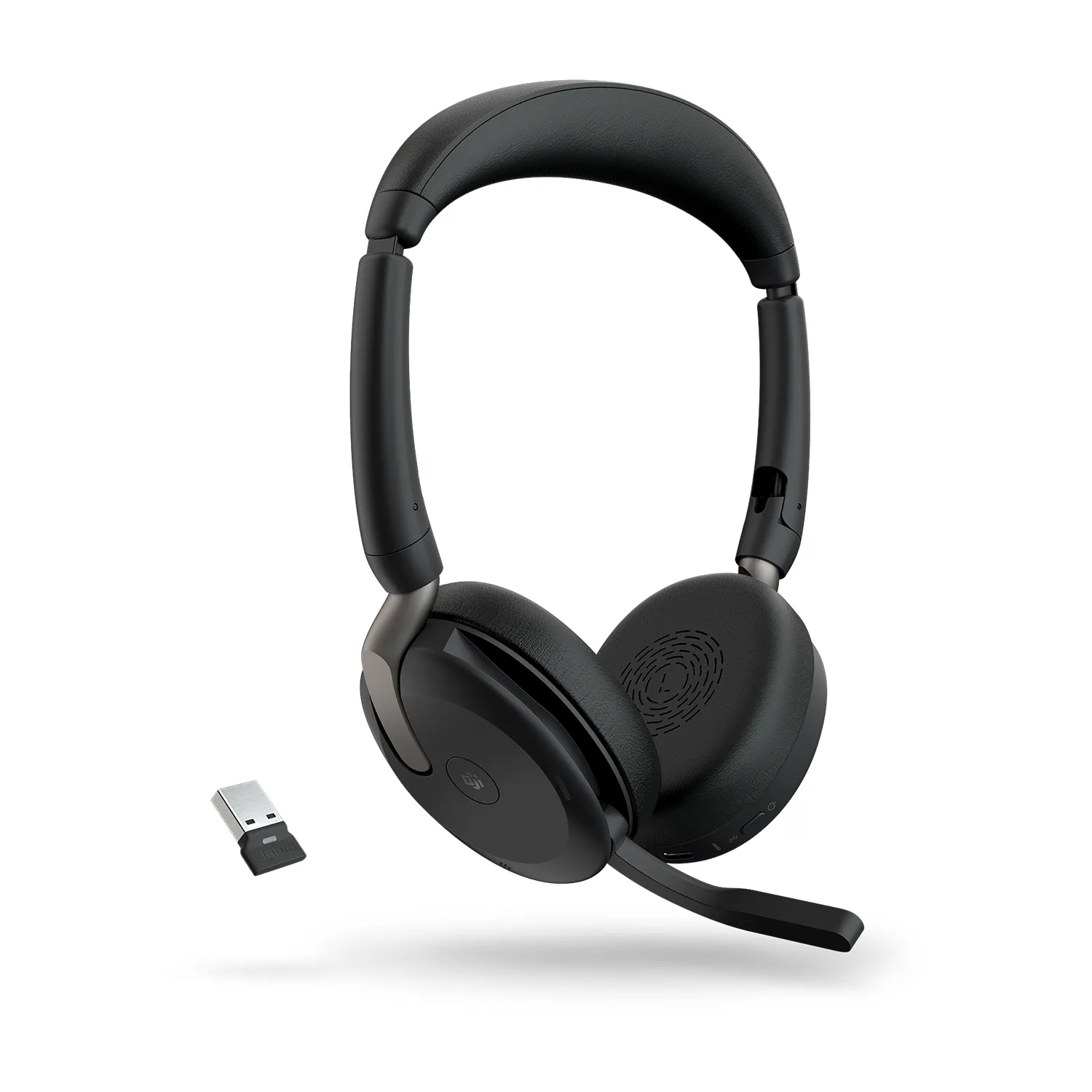 Jabra Evolve2 65 Flex L380a MS -langattomat kuulokkeet mikrofonilla, musta