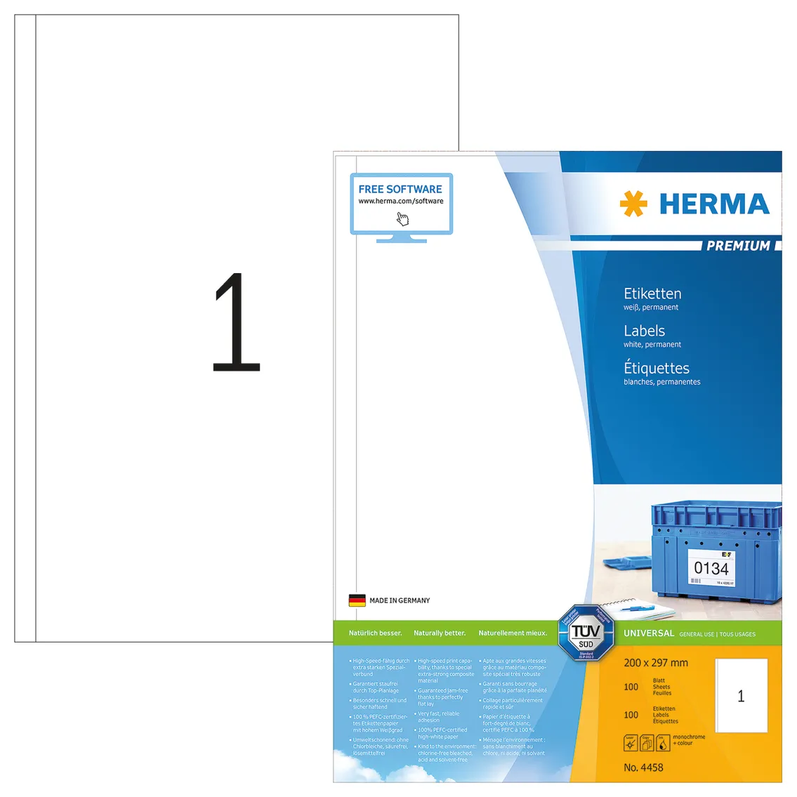 Herma label Premium 200x297 (100)