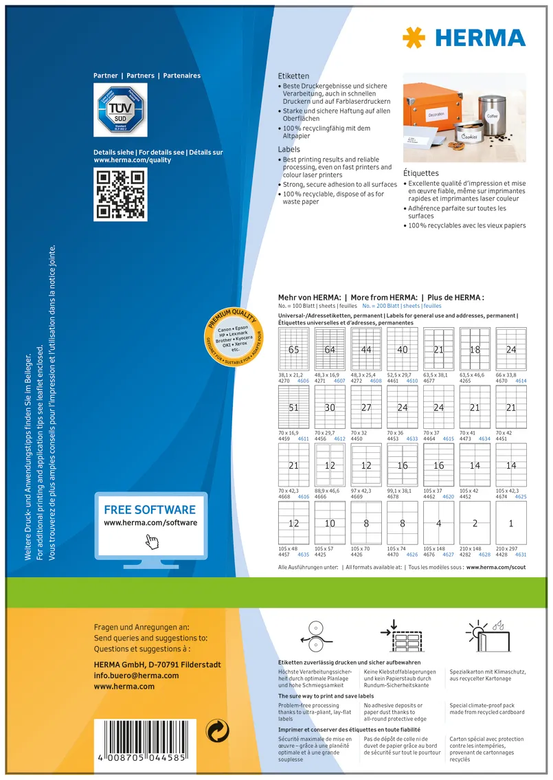 Herma label Premium 200x297 (100)