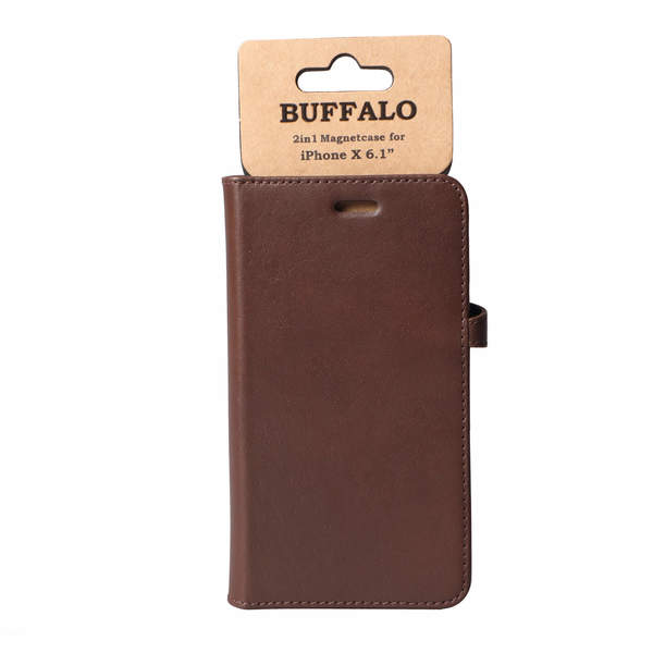 GEAR Buffalo, iPhone Xr - pl&aring;nboksfodral, Brun