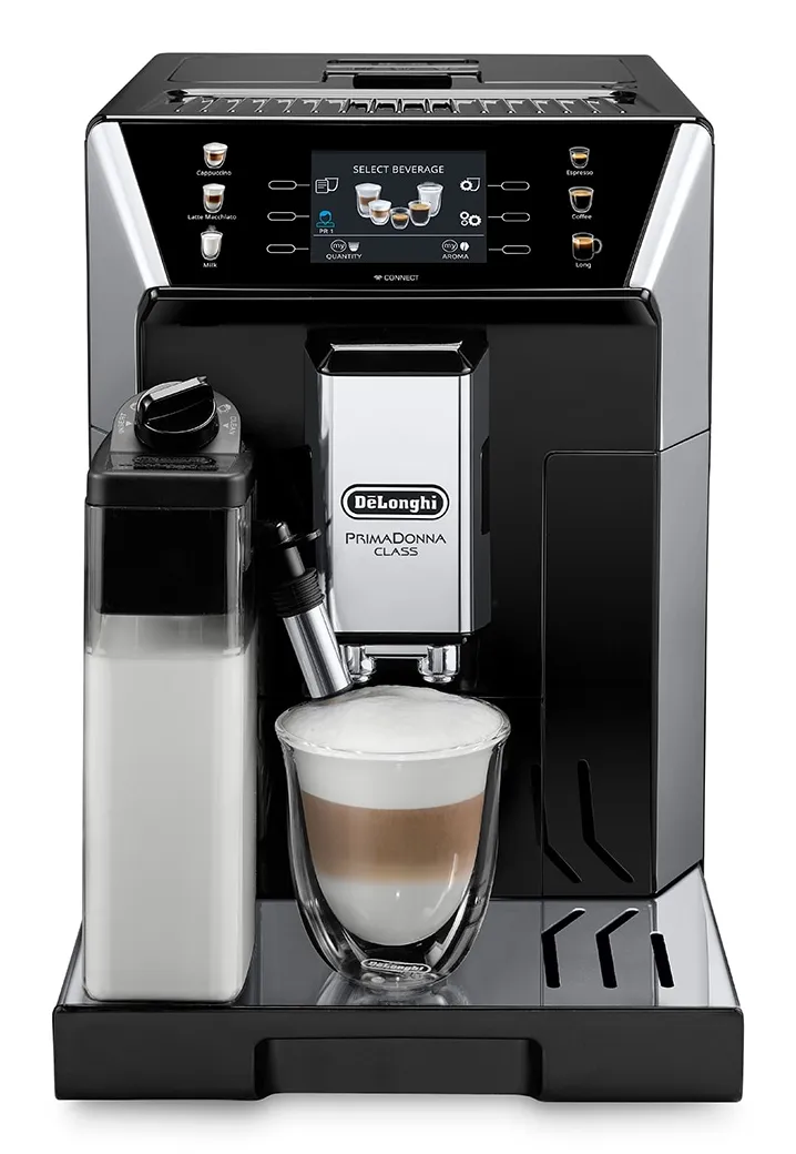PrimaDonna Class ECAM 550.65 - combi coffee maker, Black, Silver