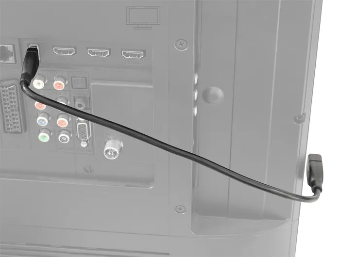 De-Lock USB-A - förlängningskabel, 0,35 m, Svart