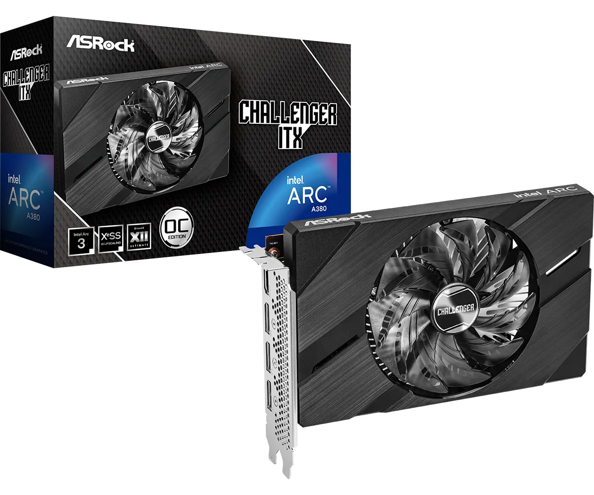 ASRock Intel Arc A380 Challenger ITX OC 6 GB - grafikkort