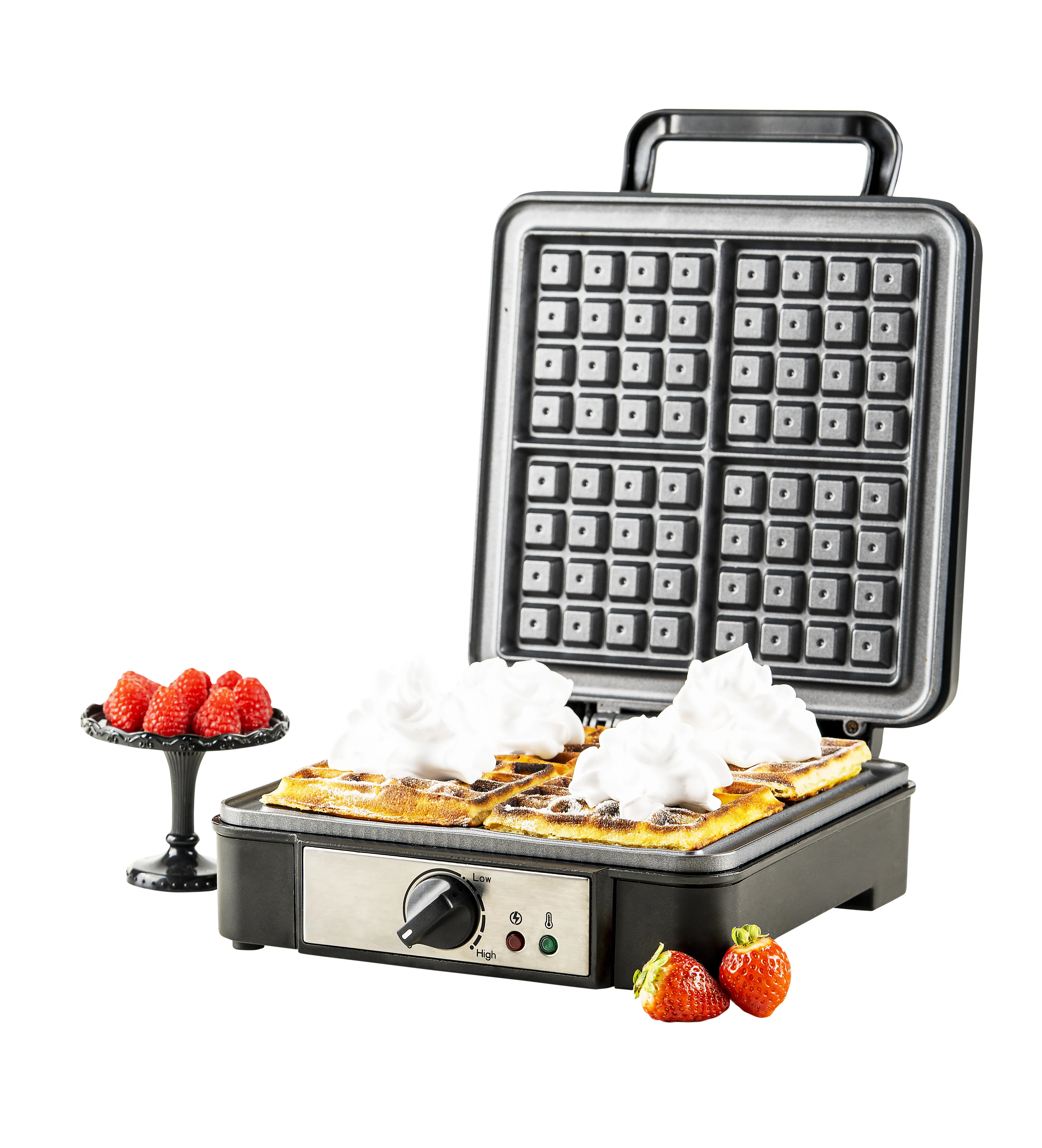 Adler AD 3049 Waffle Maker, 1800 Watt, 4 Slices, Black
