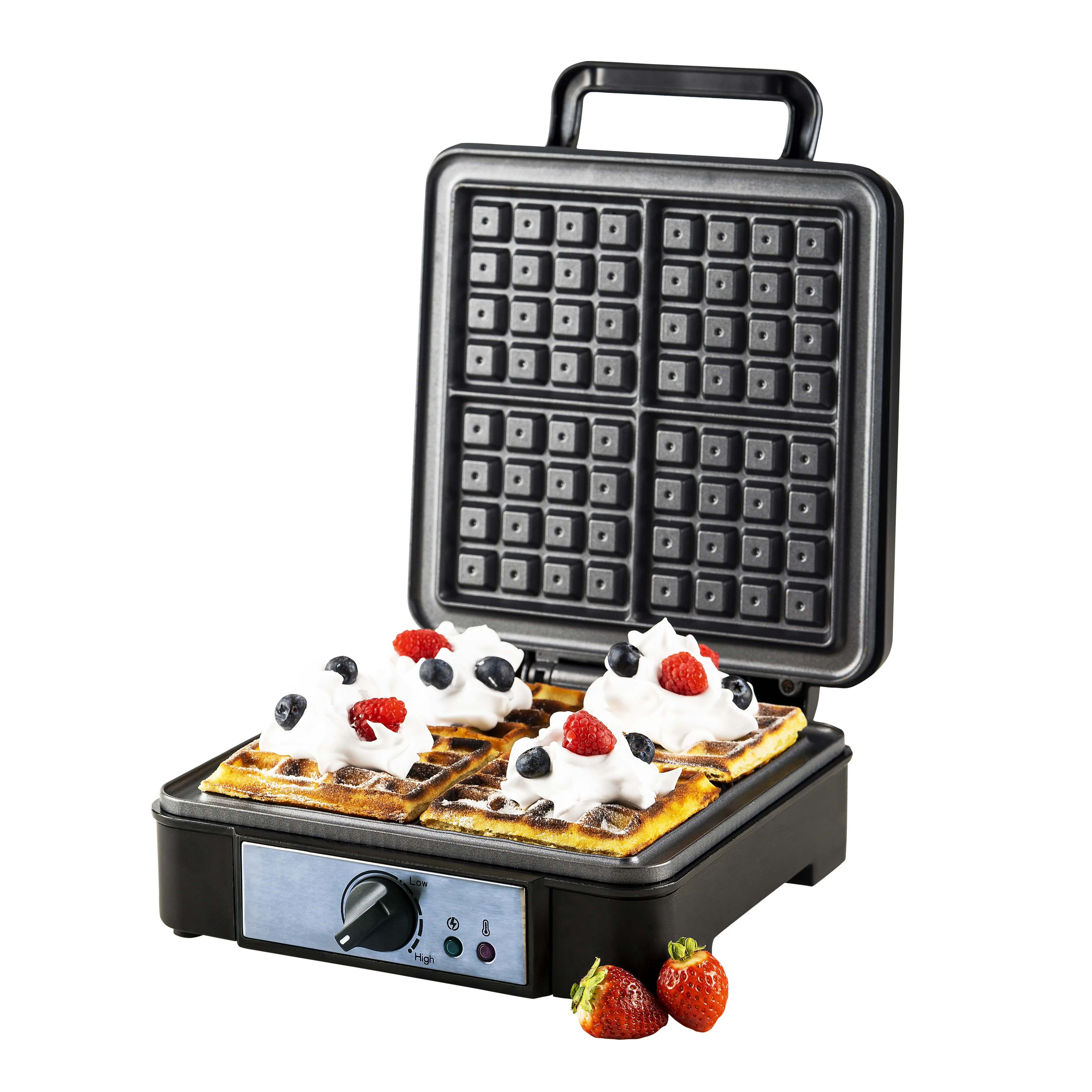 Adler AD 3049 Waffle Maker, 1800 Watt, 4 Slices, Black