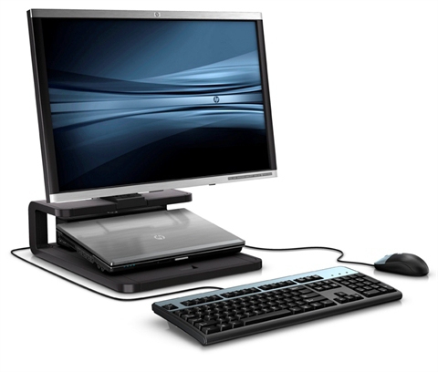 HP Adjustable Display Stand - Teline tuotteelle LCD-n&auml;ytt&ouml;/sylimikro -n&auml;yt&ouml;n koko: 24" malleihin EliteBook 8460, 85XX, 8740, Folio 13, Folio 13, ProBook 45XX, 5