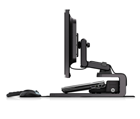 HP Adjustable Display Stand - Teline tuotteelle LCD-n&auml;ytt&ouml;/sylimikro -n&auml;yt&ouml;n koko: 24" malleihin EliteBook 8460, 85XX, 8740, Folio 13, Folio 13, ProBook 45XX, 5