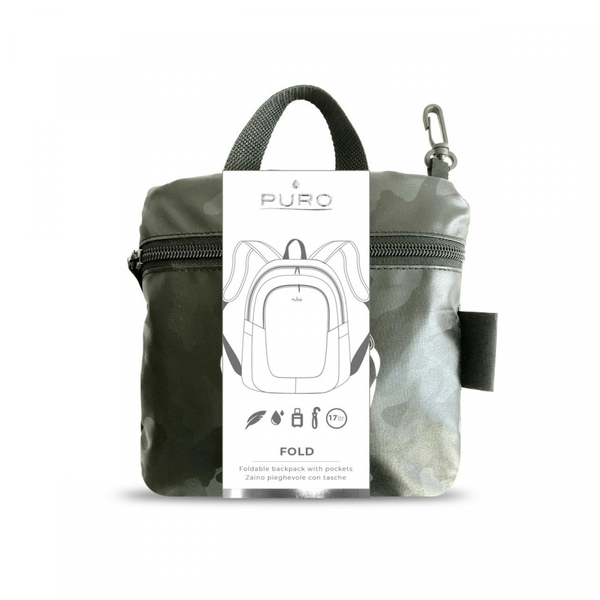 Foldable Backpack, Dark Green