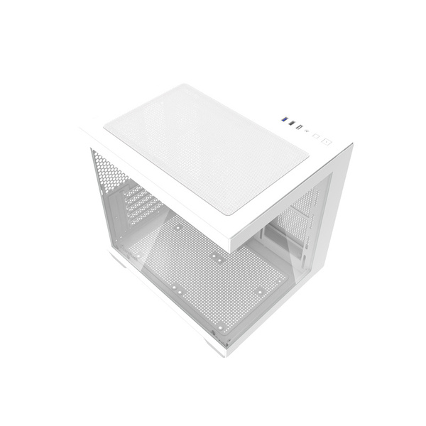DARKFLASH C275P Mini-Tower Case with window, White