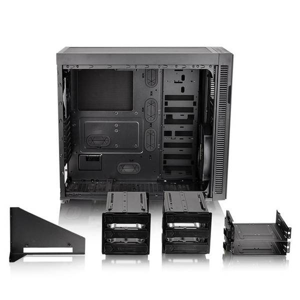 Thermaltake Suppressor F51 TG Midi Tower fully sound-damping Case tool-free installation