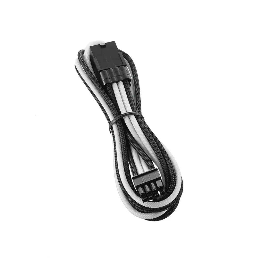 CableMod PRO ModMesh 8-pin PCI-e Extension -jatkokaapeli, 45cm, musta/valkoinen