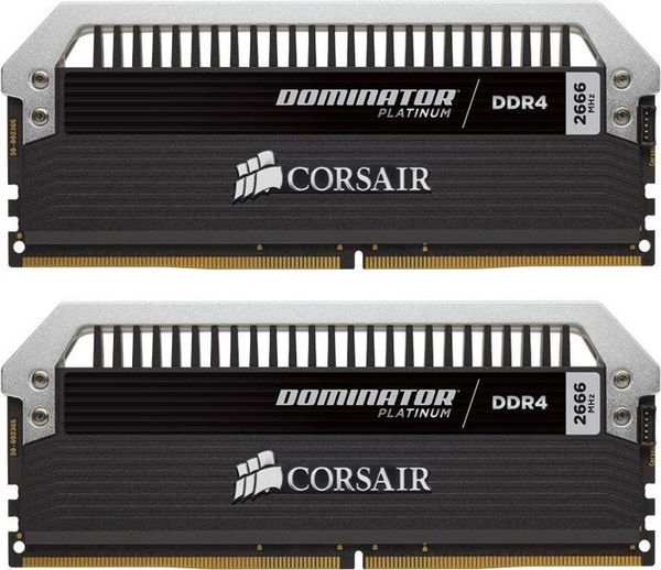 Corsair 16 GB (2 x 8 Gt) Dominator Platinum, DDR4 3200 MHz -muisti, musta