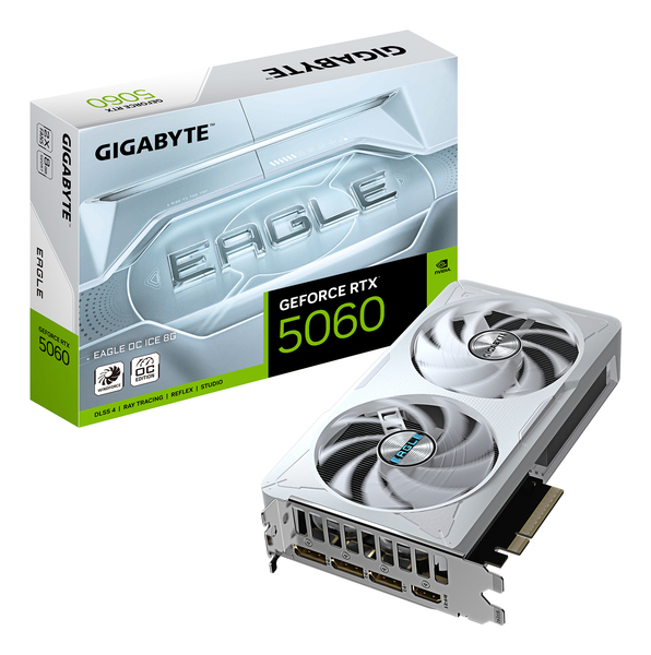 Gigabyte GeForce RTX 5060 Eagle OC ICE 8G -n&auml;yt&ouml;nohjain