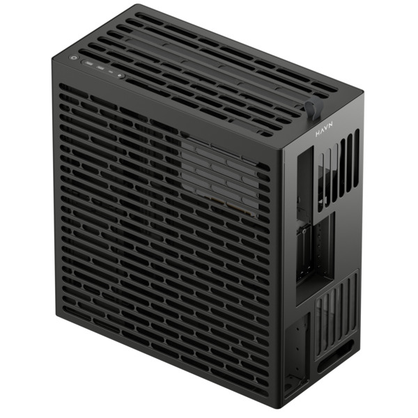 HAVN HS 360 VGPU Midi-Tower Case with window, Black