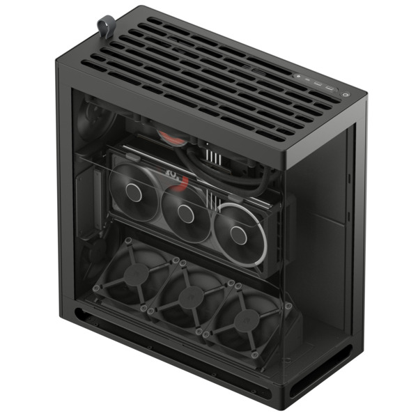 HAVN HS 360 VGPU Midi-Tower Case with window, Black