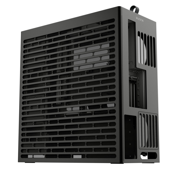 HAVN HS 360 VGPU Midi-Tower Case with window, Black