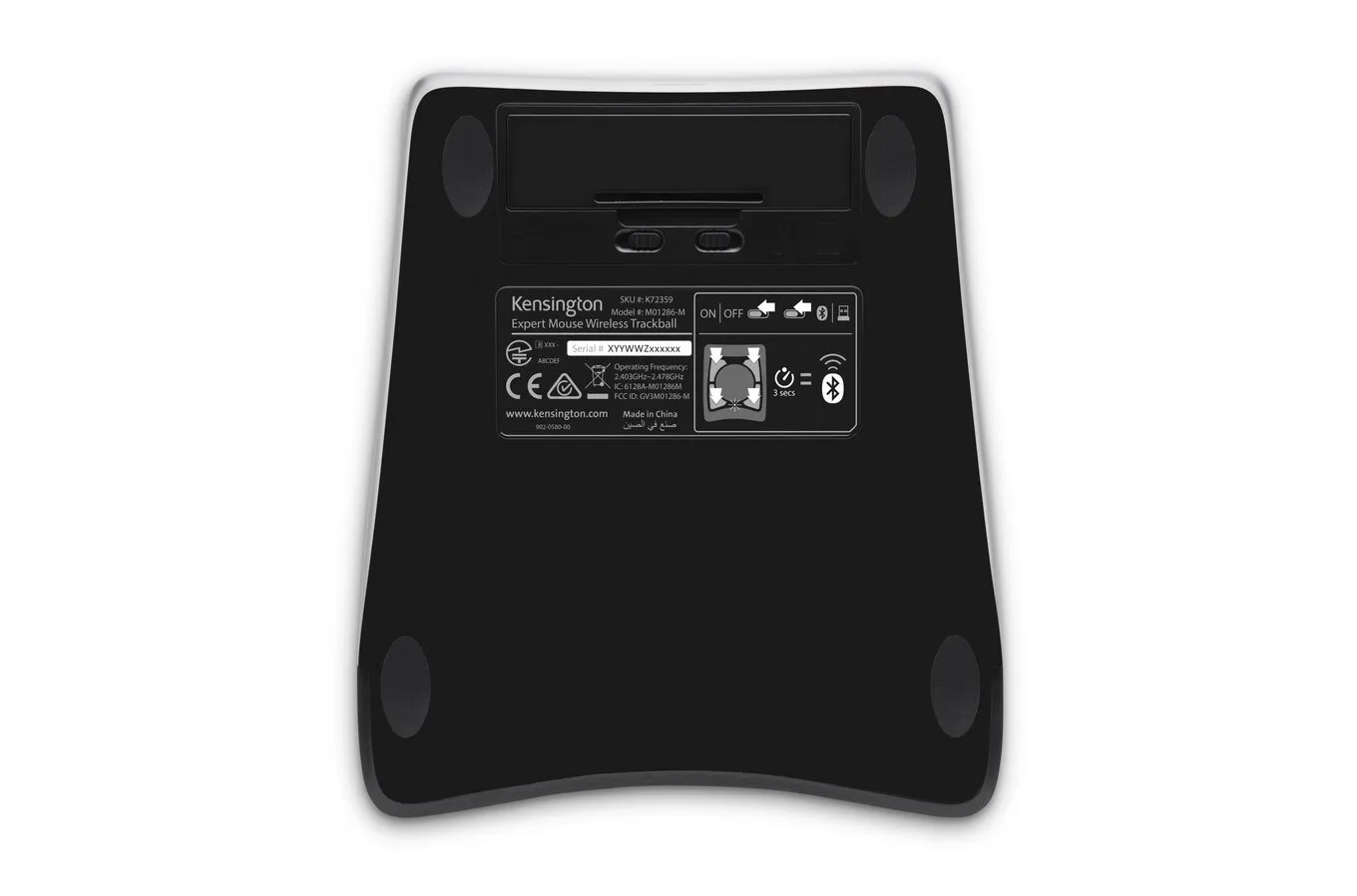 Kensington Expert Mouse Wireless Trackball - Pallohiiri - langaton - musta