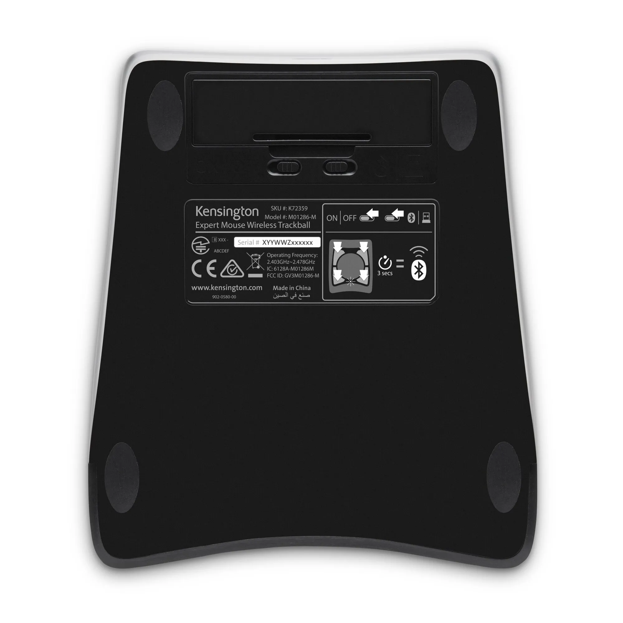 Kensington Expert Mouse Wireless Trackball - Pallohiiri - langaton - musta